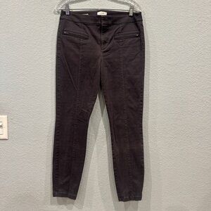 LOFT Skinny Ankle Dark Grey Slim Fit Pants - 6